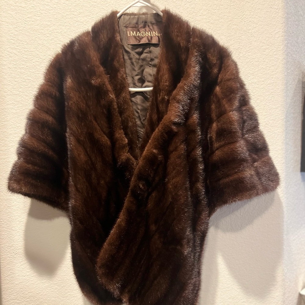 I. Magnin fur coat/shawl